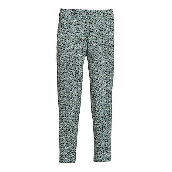 Bee Print Wool Gaberdine Trousers