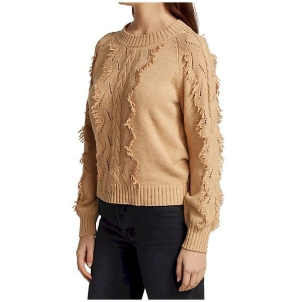 Francis Fringe Cable Knit Sweater