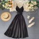 tie waist suspender dress