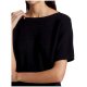 Kimono Sleeve Wool  Cashmere Knit T Shirt