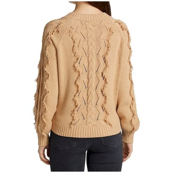 Francis Fringe Cable Knit Sweater