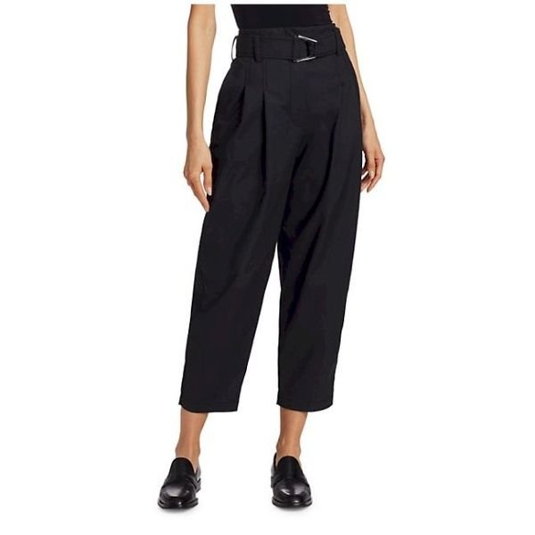 Belted Cropped Pants